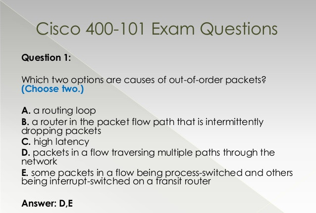 Reliable 400-007 Test Answers